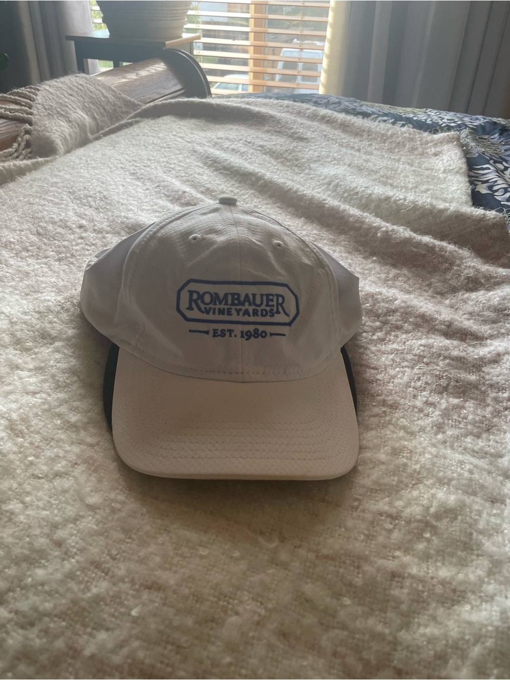 Rombauer Vineyards White Logo Baseball Cap